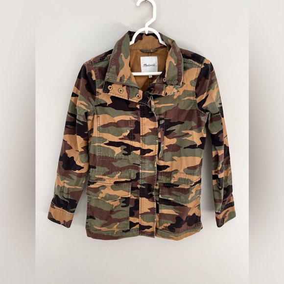 Madewell Dispatch Camo Jacket Faded Birch Women’s  Size XS - Picture 2 of 9